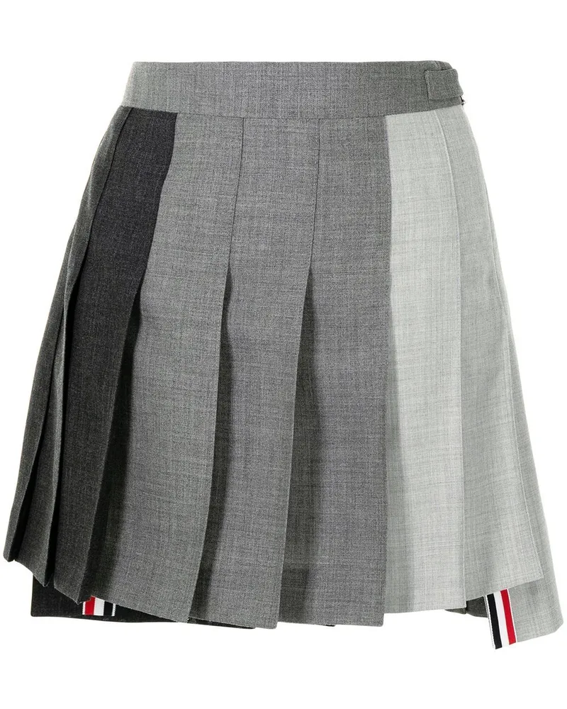 Thom Browne Minirock mit Falten - Grau Grau