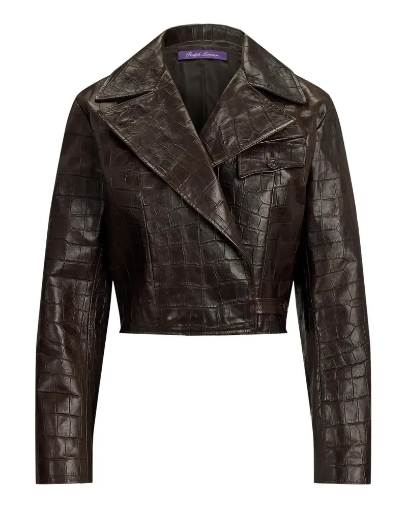 Ralph Lauren Jaxson Jacke aus Faux-Leder - Braun Braun