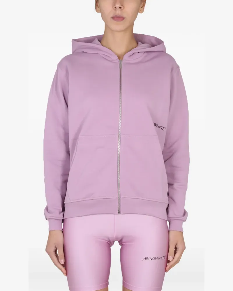 HINNOMINATE zip-up pocket sweater - Violett Violett