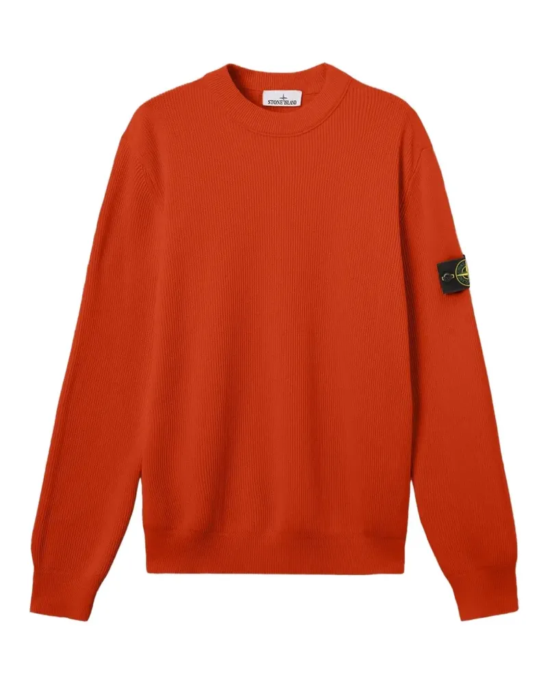 Stone Island Pullover mit Logo-Patch - Orange Orange