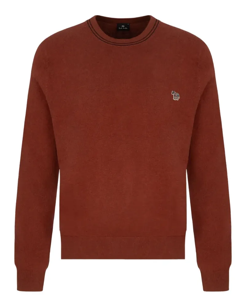 Paul Smith Pullover mit Zebra-Patch - Rot Rot