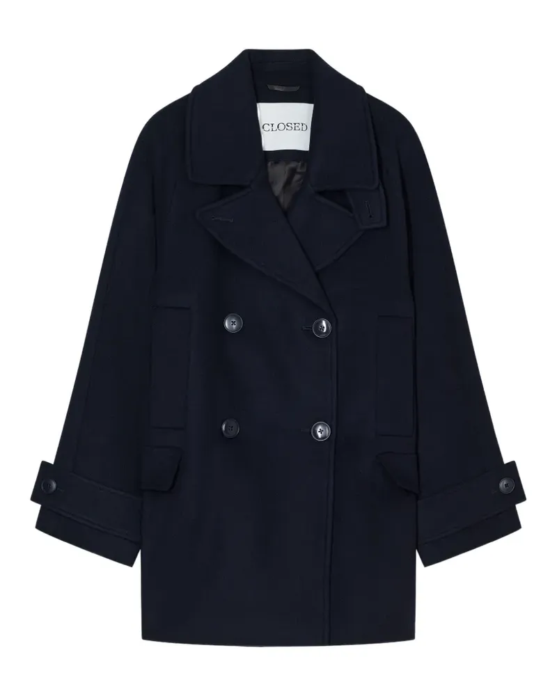 Closed Doppelreihige Caban Jacke - Blau Blau