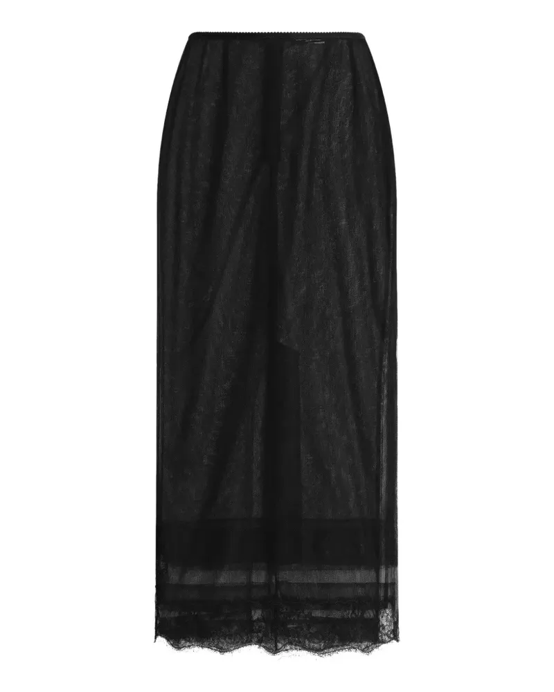 Dolce & Gabbana Klassischer Tüllrock - Schwarz Schwarz