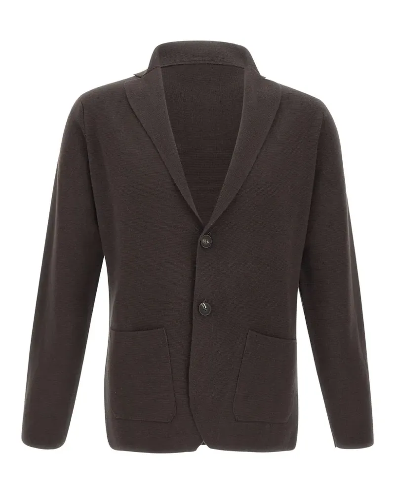 Filippo de Laurentiis buttoned wool cardigan - Braun Braun