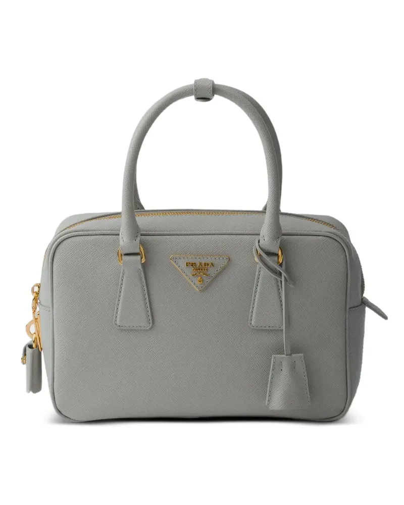 Prada small Saffiano leather top-handle bag - Grau Grau