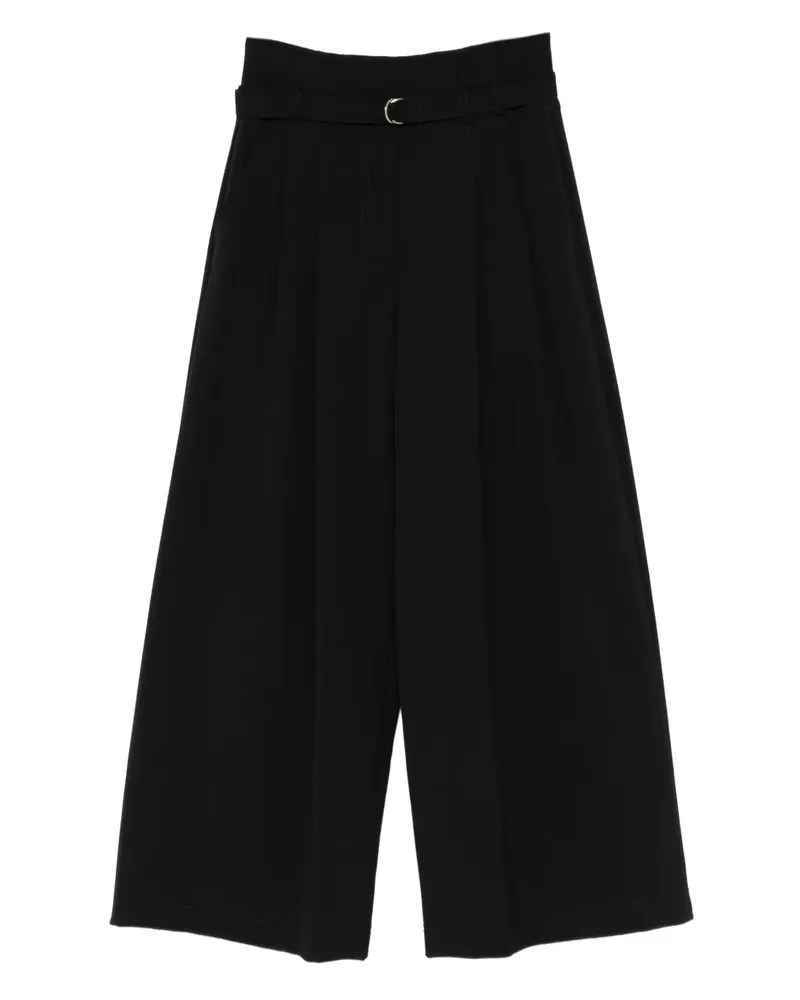 MARELLA Bundfaltenhose mit Gürtel - Schwarz Schwarz