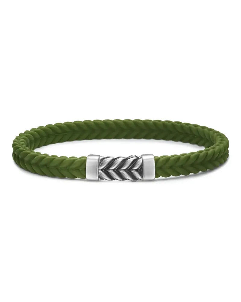 David Yurman Chevron Armband aus Sterlingsilber 6mm Silber