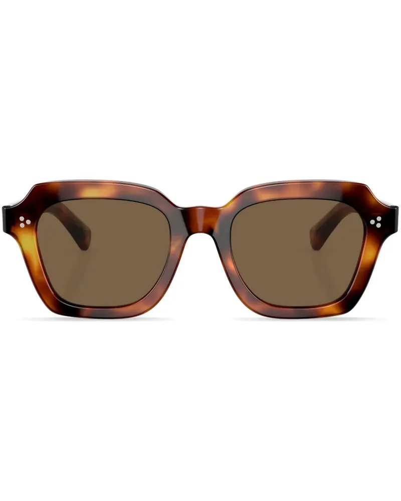 Oliver Peoples Kienna Sonnenbrille mit eckigem Gestell - Grün Grün