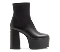 Fawcette Plateaustiefelette aus Stretch-Nappa - Schwarz
