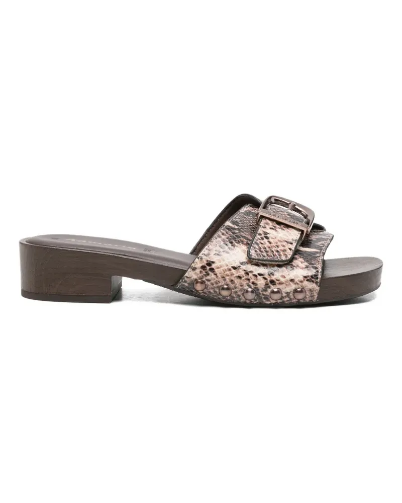 Tamaris Sandalen mit Schlangen-Effekt - Braun Braun