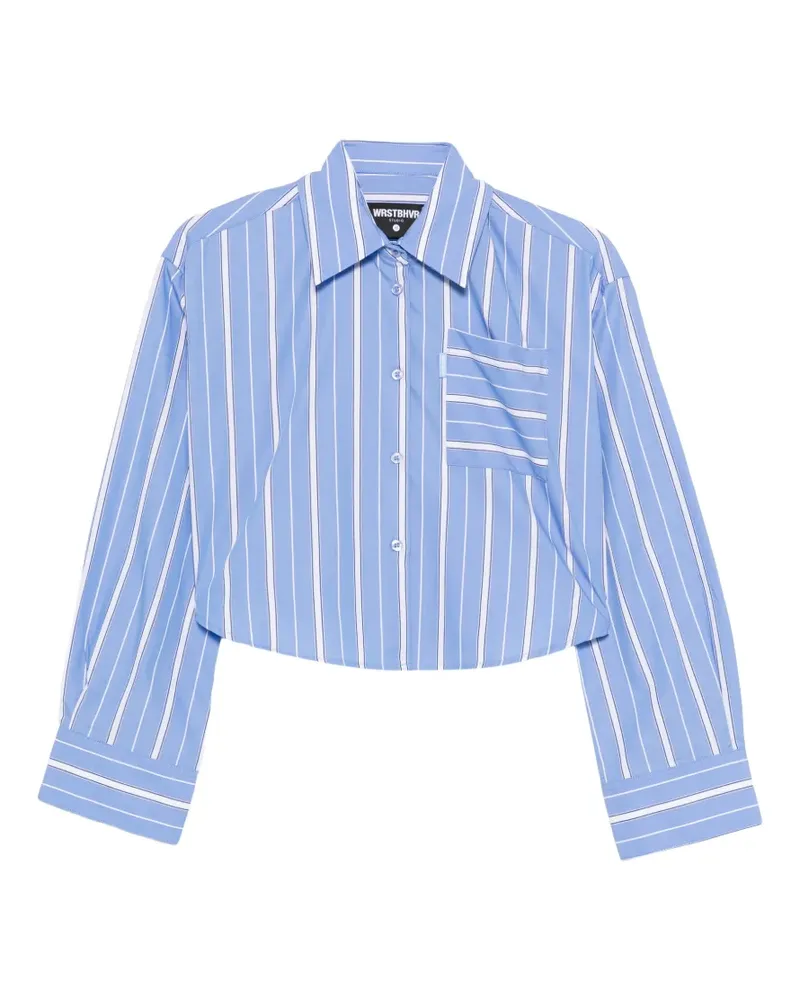 WRSTBHVR Tavina striped shirt - Blau Blau