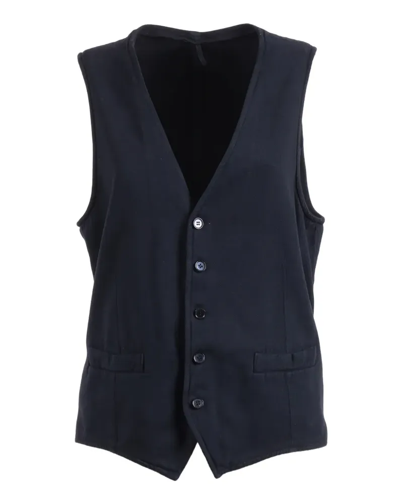 Luigi Bianchi Mantova button-up gilet - Blau Blau