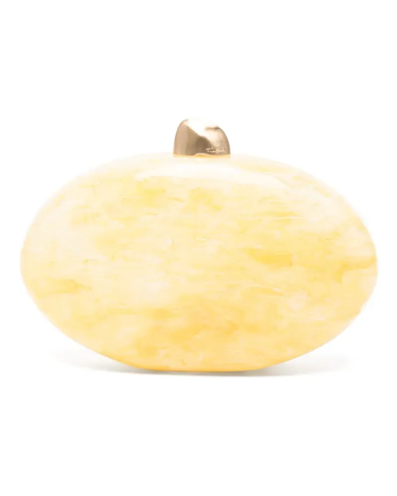 Cult Gaia Marmorierte Eviana Clutch - Gelb Gelb