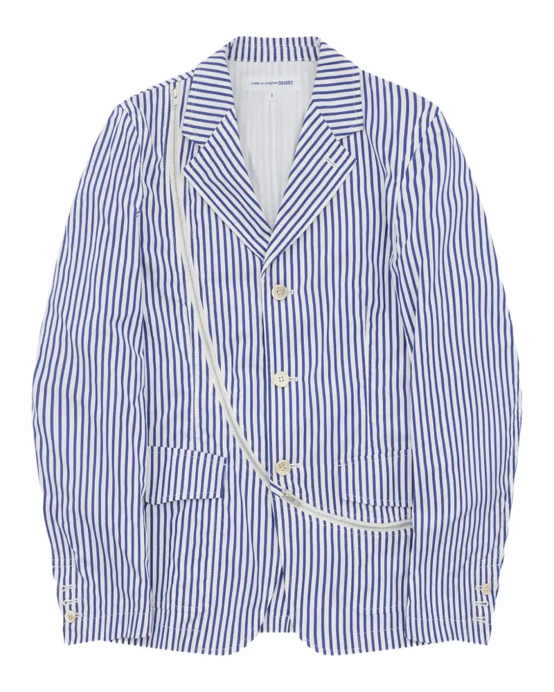 Comme des Garçons Jacke mit Streifen-Print - Blau Blau
