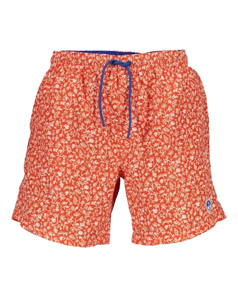 North Sails floral-print swim shorts - Orange Orange