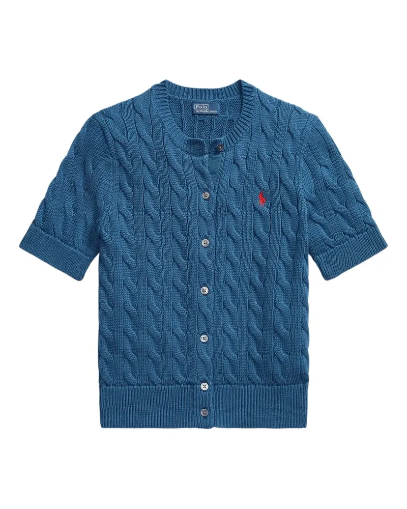 Ralph Lauren Cardigan mit Zopfmuster - Blau Blau