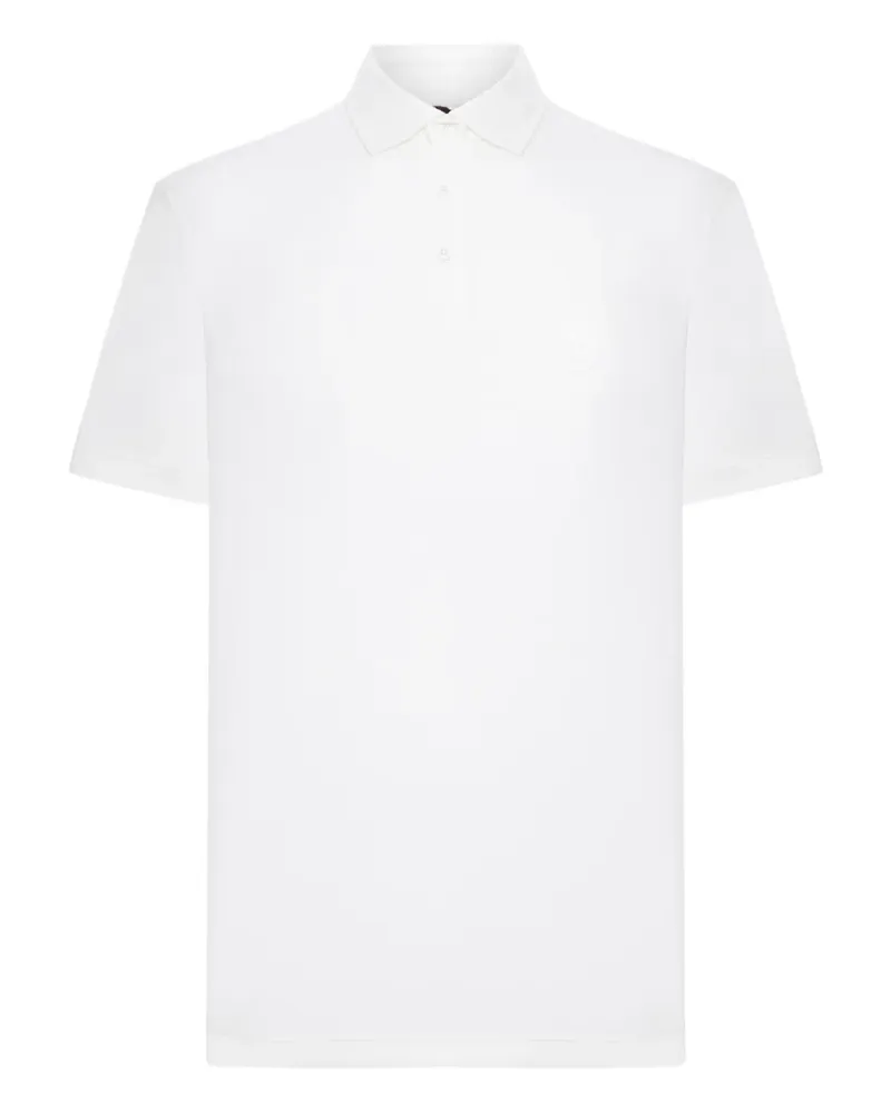 Giorgio Armani Poloshirt mit Logo-Stickerei - Weiß Weiß