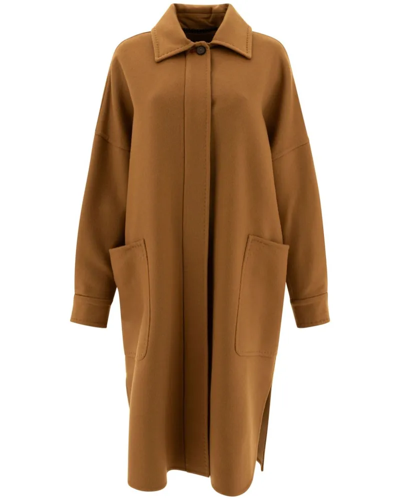 Max Mara Oversized-Mantel aus Kaschmir - Braun Braun