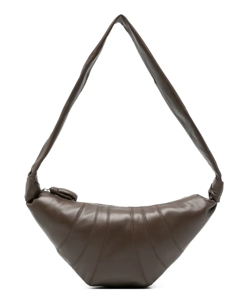 Christophe Lemaire Mittelgroße Croissant Schultertasche - Braun Braun