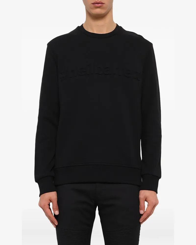 Neil Barrett Sweatshirt mit Logo-Prägung - Schwarz Schwarz