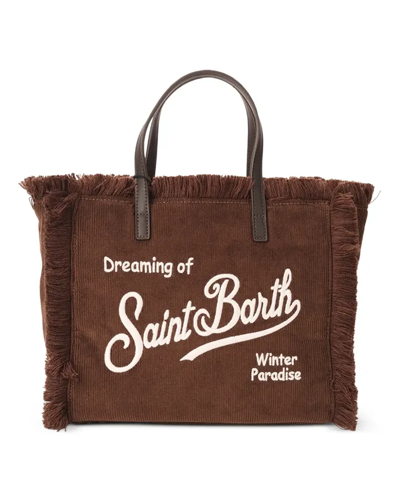 MC2 Saint Barth Cord-Tote Bag mit Fransen - Braun Braun