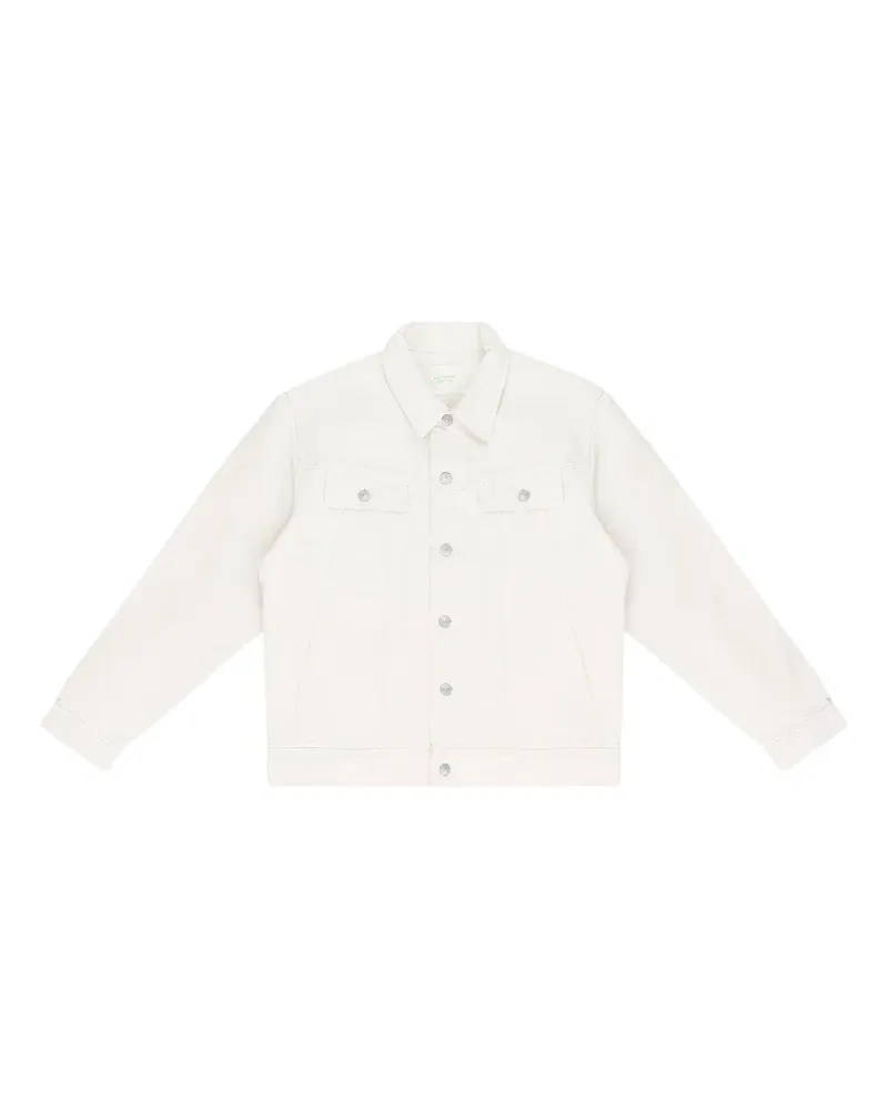 Aimé Leon Dore Stadium Trucker "Cream" denim jacket - Weiß Weiß