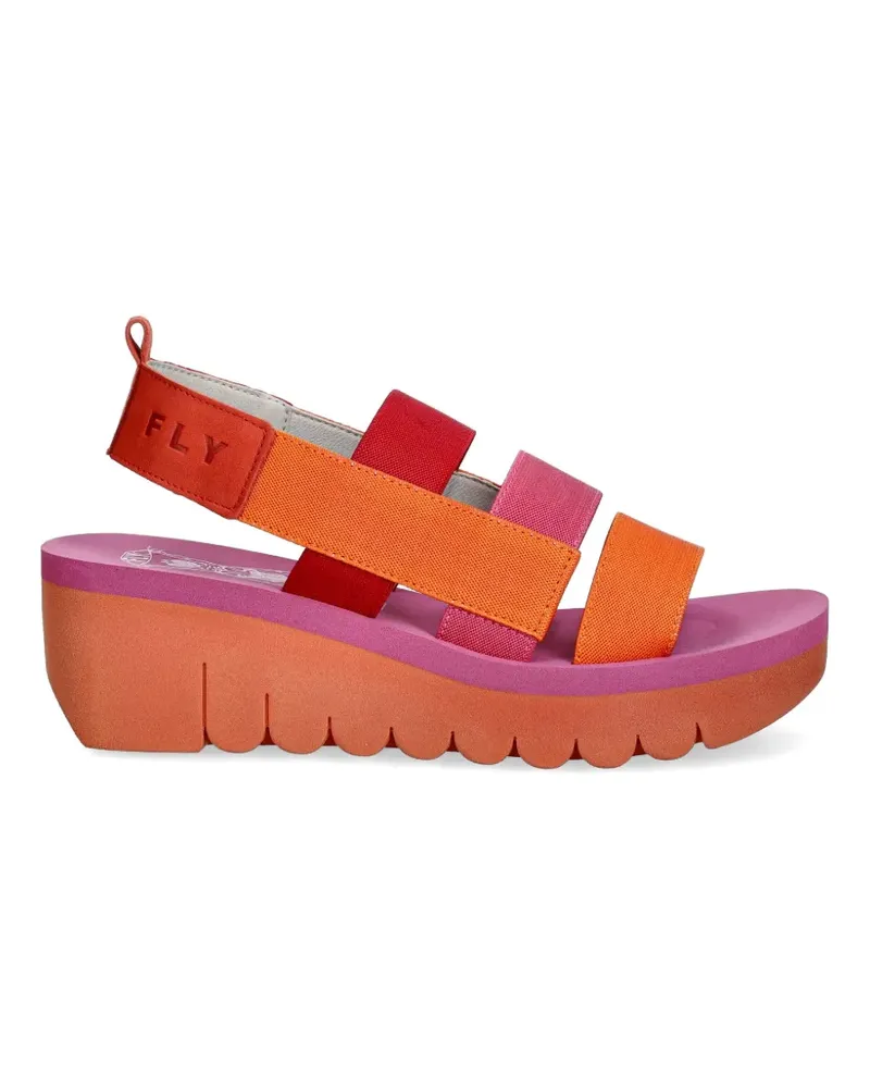 Fly London Flatform-Sandalen - Orange Orange