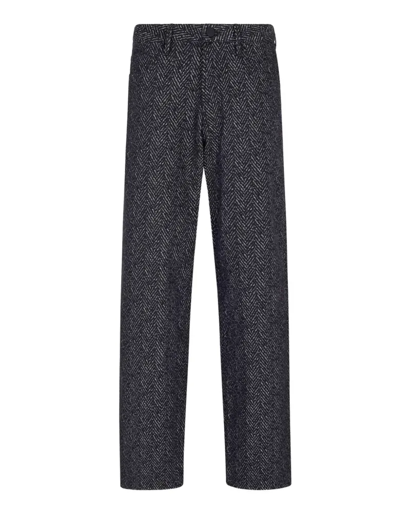 Giorgio Armani Jeans aus Chevron-Jacquard - Blau Blau
