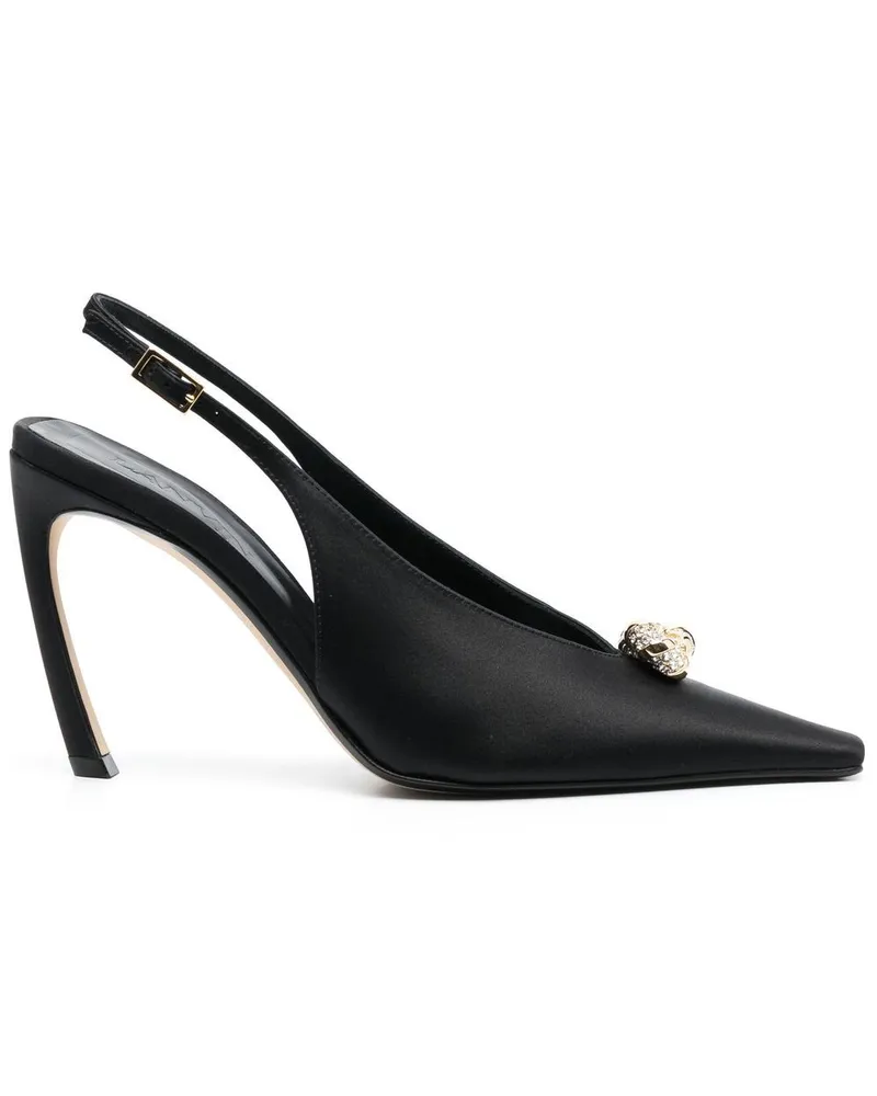 Lanvin Spitze Slingback-Pumps Schwarz