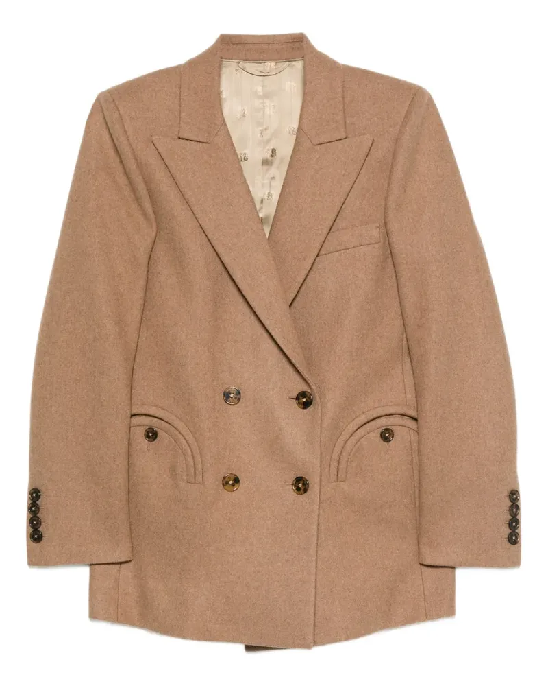 Blazé Milano Doppelreihiger Cholita Blazer - Braun Braun