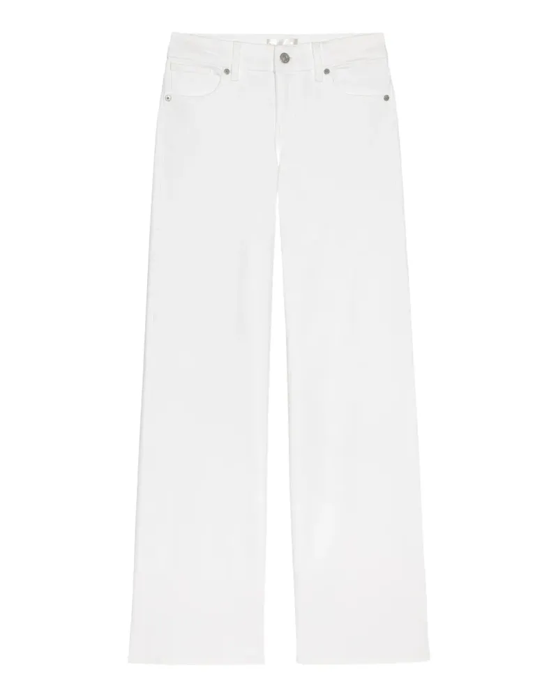 Frame Denim Jeans mit weitem Bein - Weiß Weiß