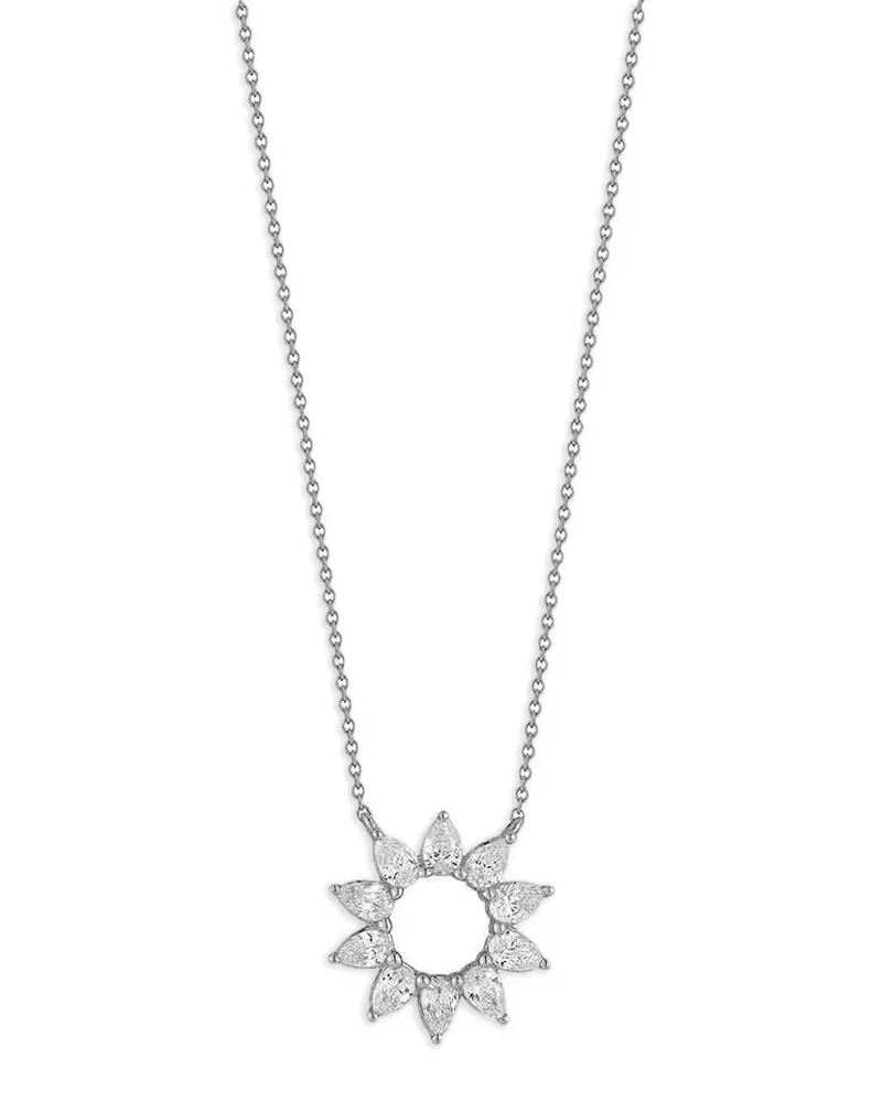 Dana Rebecca Designs Florale Taylor Elaine Diamantohrringe - Silber Silber