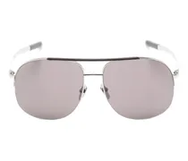 Getönte Pilotenbrille - Silber
