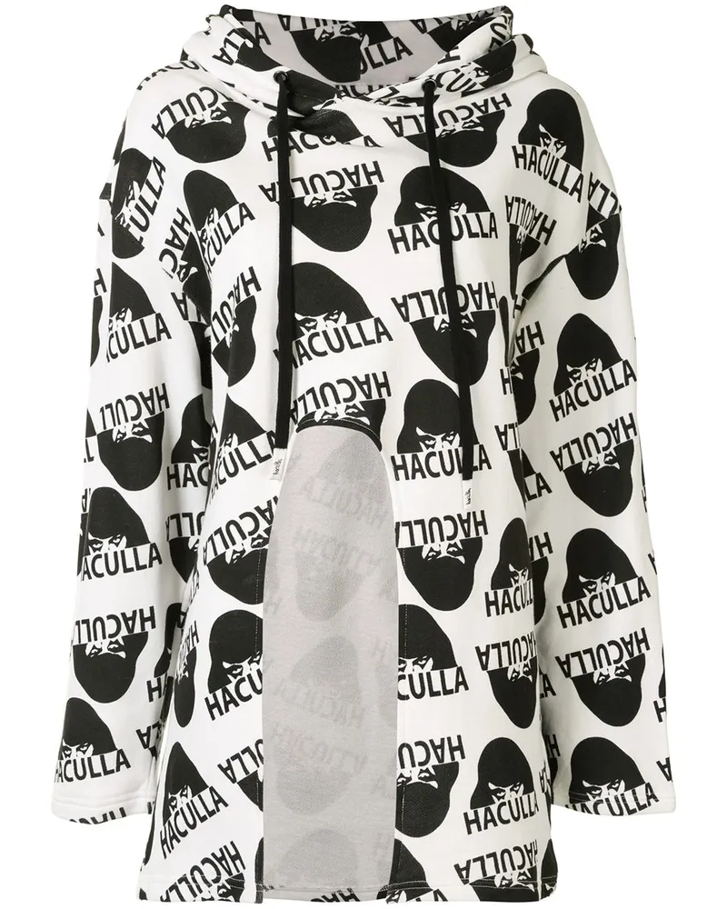 Haculla Asymmetrischer Kapuzenpullover - Weiß Weiß