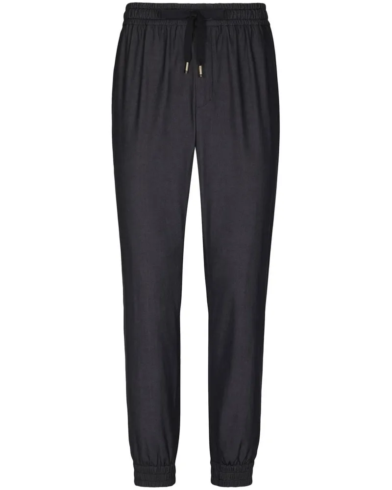 Dolce & Gabbana Jogginghose aus Schurwolle - Schwarz Schwarz