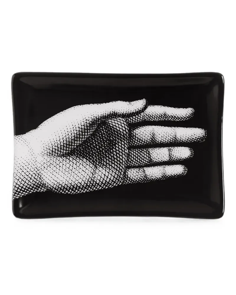 Fornasetti Mano Aschenbecher mit Handmotiv - Schwarz Schwarz