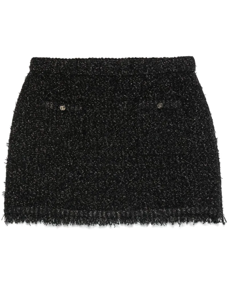 Gucci Minirock aus Lamé - Schwarz Schwarz