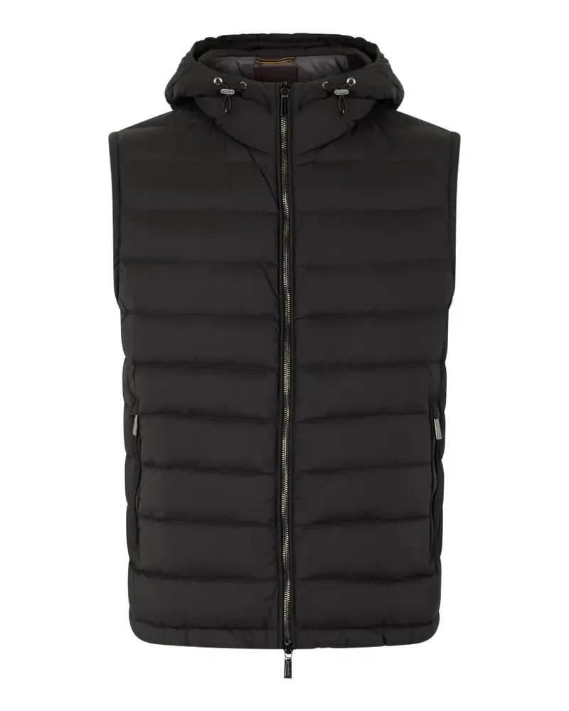 MOORER hooded padded gilet - Schwarz Schwarz