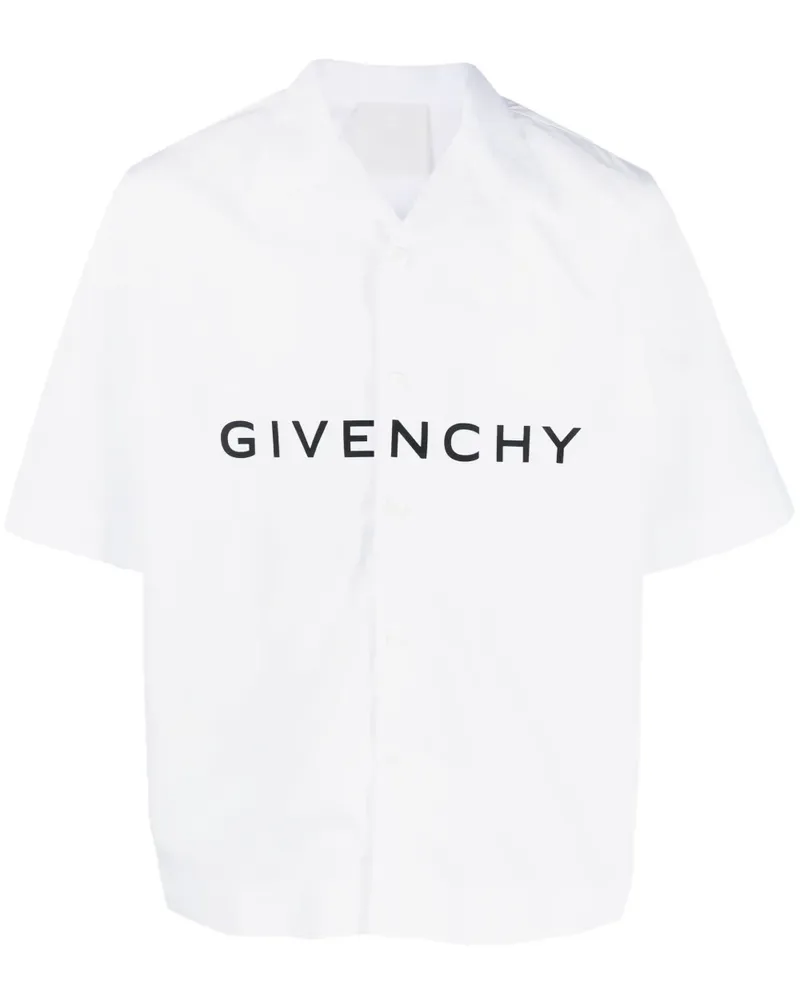 Givenchy Hemd mit Logo-Print - Weiß Weiß