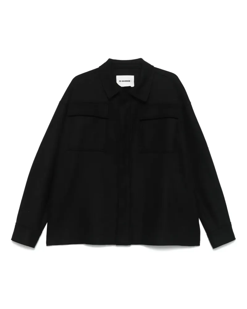 Jil Sander Hemd mit Taschendetail - Schwarz Schwarz