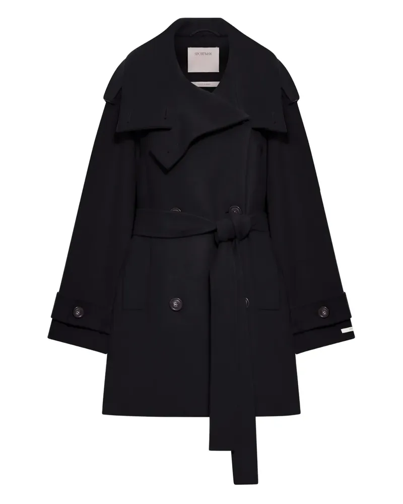 SPORTMAX belted wool coat - Schwarz Schwarz