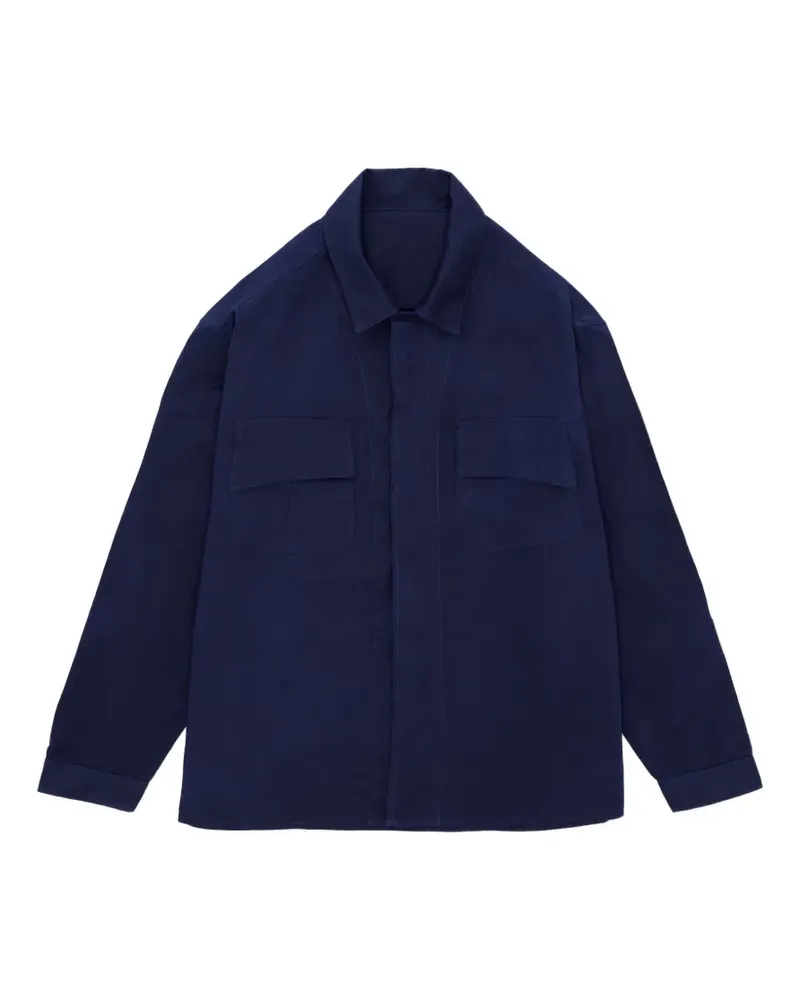 Fortela Mark patch-pocket shirt - Blau Blau