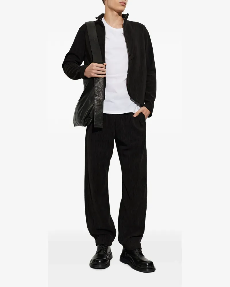 Post Archive Faction Jogginghose aus geripptem Strick - Schwarz Schwarz