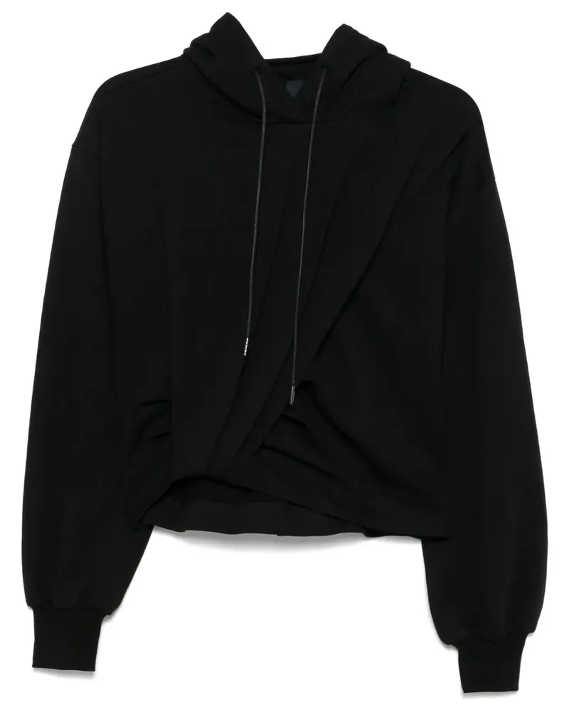 JUUN.J Plissierter Hoodie - Schwarz Schwarz