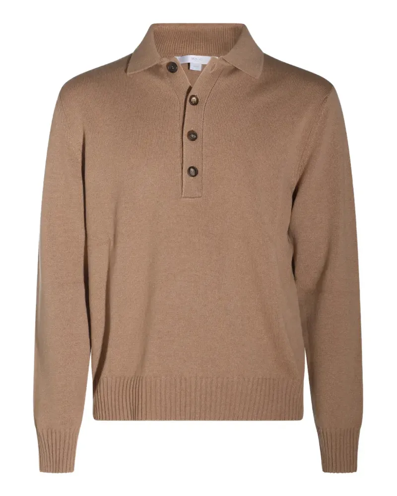 Malo cashmere polo shirt - Nude Nude