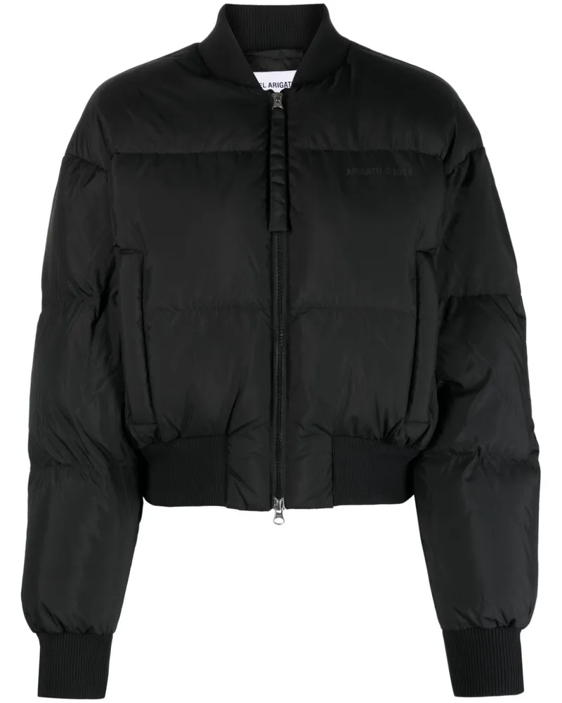 Axel Arigato Gefütterte Cropped-Jacke - Schwarz Schwarz
