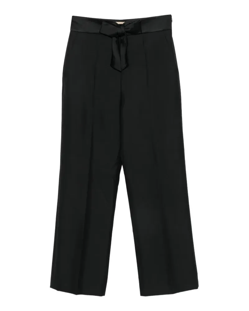 Valentino Garavani bow-detail tailored trousers - Schwarz Schwarz