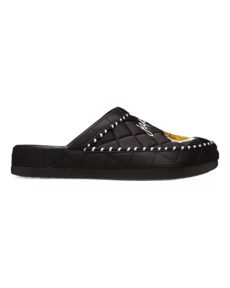 Crocs Dylan Slipper mit Stickerei - Schwarz Schwarz