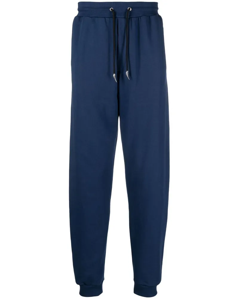 Roberto Cavalli logo-print track pants - Blau Blau
