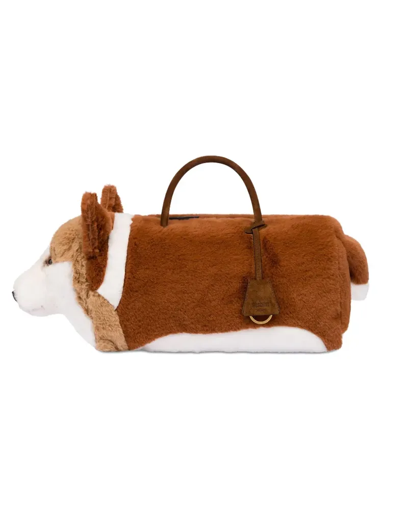 Moschino Dog Plush Tote Bag - Braun Braun